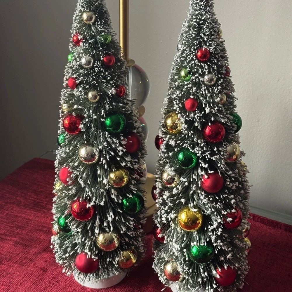 West Elm Bottlebrush Ornament Tree